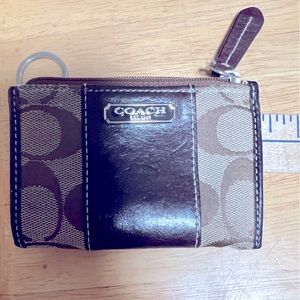 Coach signature card wallet